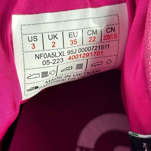 THE NORTH FACE Youth THERMOBALL TRACTION BOOTIES US 3 Kid's Pink Puffer Boot - Picture 10 of 10